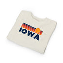 Iowa Toddler Sweatshirt - Retro Sun Iowa Toddler Crewneck Sweatshirt-7