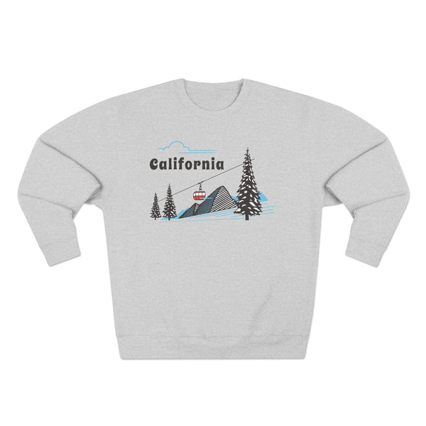 Premium California Sweatshirt Unisex Crewneck, Premium Sweatshirt, Crewneck Jumper, Ski Resort Apparel