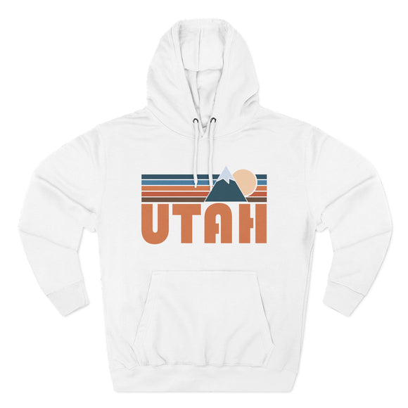 Utah Hoodie - Retro Mountain Unisex Sweatshirt