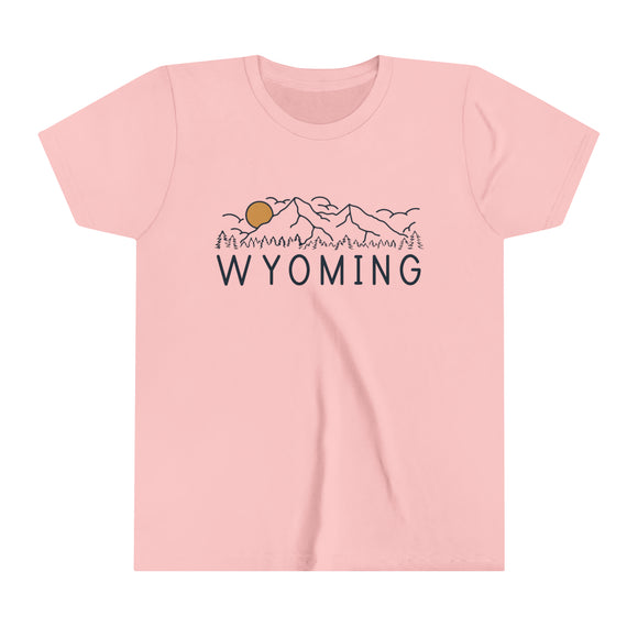 Wyoming Youth T-Shirt - Unisex Kids Wyoming Shirt