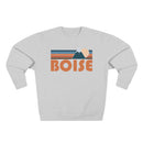 Premium Boise, Idaho Retro Mountain Graphic Sweatshirt-2