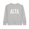 Alta, Utah Toddler Sweatshirt - Alta Toddler Crewneck Sweatshirt