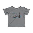 Colorado Mountain Gondola Baby Tee, Skiing Snowboarding Infant T-Shirt, Mountain Adventure Kids Top-3