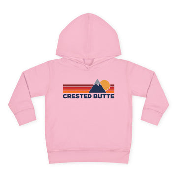 Buy pink Crested Butte, Colorado Toddler Hoodie - Unisex Mountain Crested Butte Pullover Sweatshirt, Kids Hooded Jumper, Colorado Souvenir
