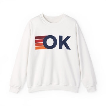 Oklahoma Retro Sweatshirt | Retro Stripes Oklahoma