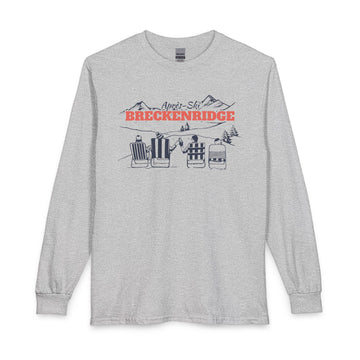 Breckenridge, Colorado Après-ski Long Sleeve Shirt - Mountain Retro Skiing