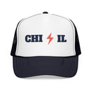 Chicago, Illinois Retro Trucker Hat - Lightning Foam Cap-1
