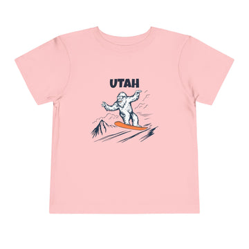 Buy pink Utah Yeti Snowboard Toddler Tee