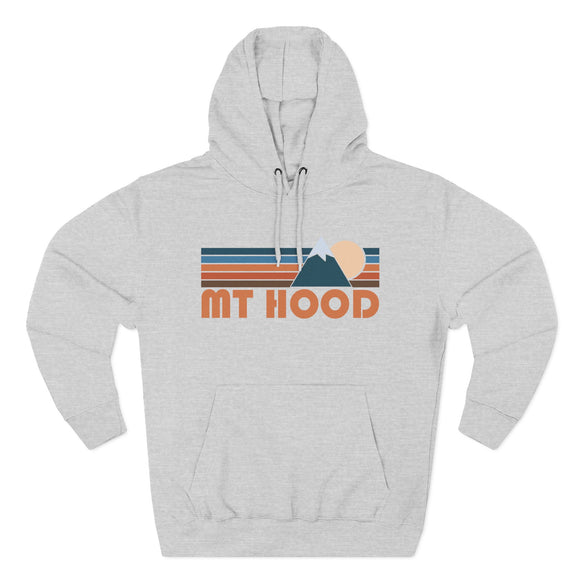 Mount Hood, Oregon Hoodie - Retro Mountain Unisex Sweatshirt