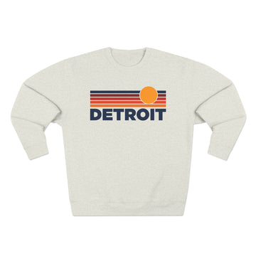 Premium Detroit, Michigan Sun Graphic Sweatshirt