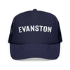 Kids Evanston, Illinois Trucker Hat - Youth Snapback Cap on white background
