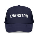 Kids Evanston, Illinois Trucker Hat - Youth Snapback Cap on white background