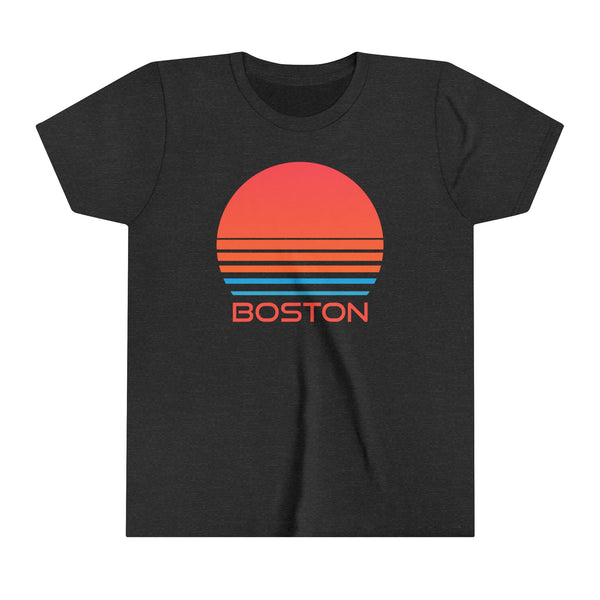Boston, Massachusetts Youth Shirt - Retro 80s Boston Kid's T-Shirt