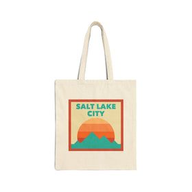 Salt Lake City, Utah Tote Bag, Cotton Canvas Tote Bag, Reusable Shopping Bag, Eco-Friendly Tote, Salt Lake City, Utah Gift
