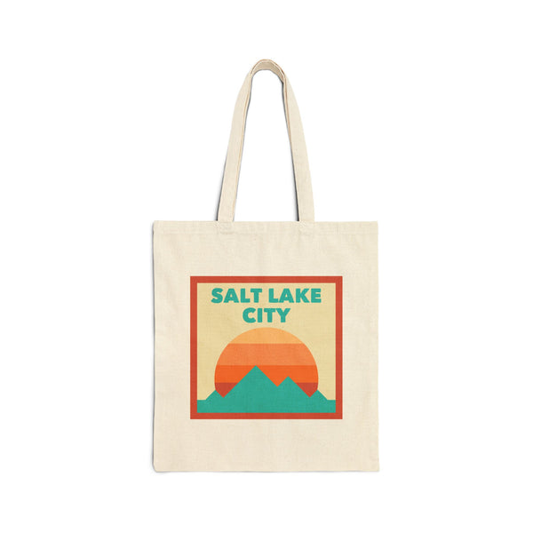 Salt Lake City, Utah Tote Bag, Cotton Canvas Tote Bag, Reusable Shopping Bag, Eco-Friendly Tote, Salt Lake City, Utah Gift