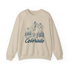 Colorado Sweatshirt - Mountain Illustration Graphic Crewneck