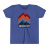 Vermont Youth Shirt - Retro Mountain Vermont Kid's T-Shirt