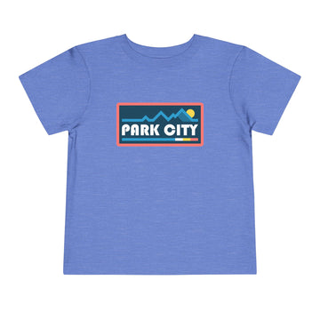 Buy heather-columbia-blue Park City, Utah Toddler Graphic Tee - Kids Park City T-Shirt