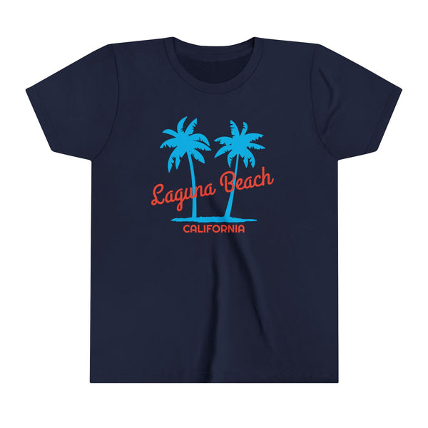 Laguna Beach, California Youth Shirt - Retro Palm Tree Laguna Beach Kid's T-Shirt