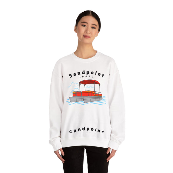 Sandpoint, Idaho Sweatshirt - Pontoon Boat Sweatshirt