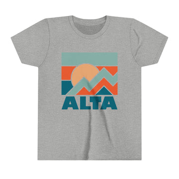 Buy athletic-heather Alta, Utah Youth T-Shirt - Kids Alta Shirt