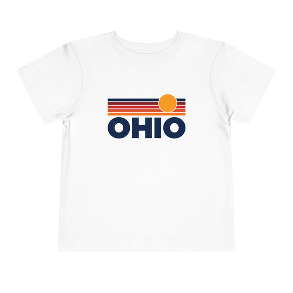 Ohio Toddler T-Shirt - Retro Sun Tee