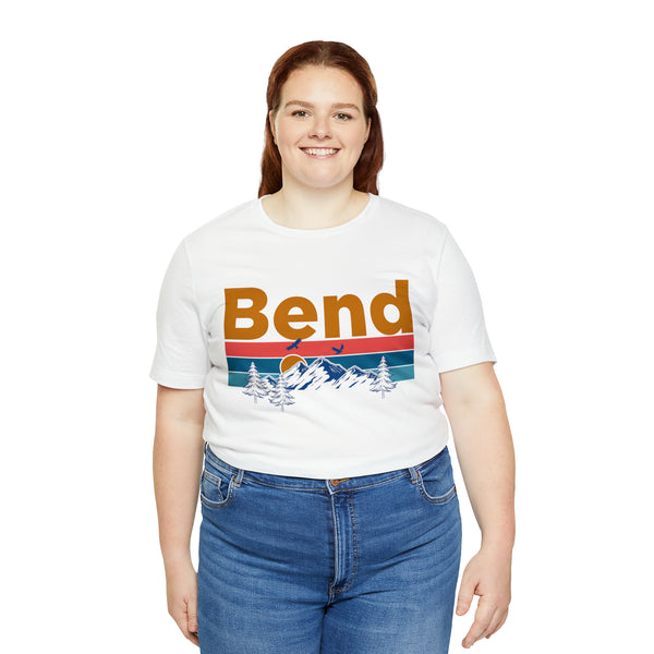 Bend, Oregon Shirt - Mountain Sunset Unisex Bend T-Shirt