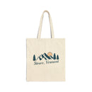 Stowe, Vermont Cotton Canvas Tote Bag - 15" x 16"-1