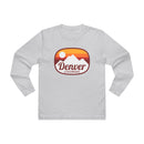Denver, Colorado Mens Base Long-sleeve Tee - Retro Ombre Heavy Weight Long Sleeve T-shirt-1