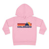 Colorado Toddler Hoodie - Unisex Mountain Pullover Sweatshirt, Kids Hooded Jumper, Colorado Souvenir