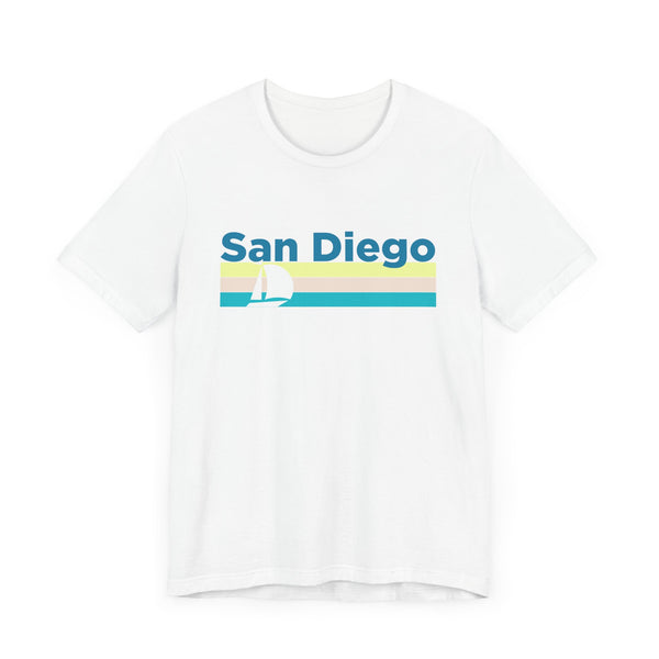 San Diego, California T Shirt - Sailboat Graphic Tee