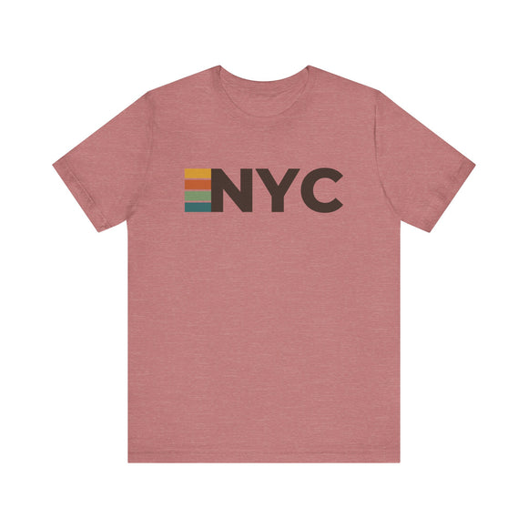 New York City, New York tee - NYC t shirt retro stripes