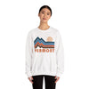 Vermont Sweatshirt Retro Mountains, Vermont Unisex Graphic Crewneck