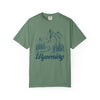 Wyoming Graphic Tee - Mountain Illustration Wyoming T Shirt