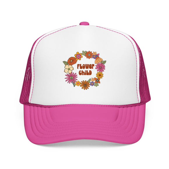 Flower Child Trucker Hat Boho