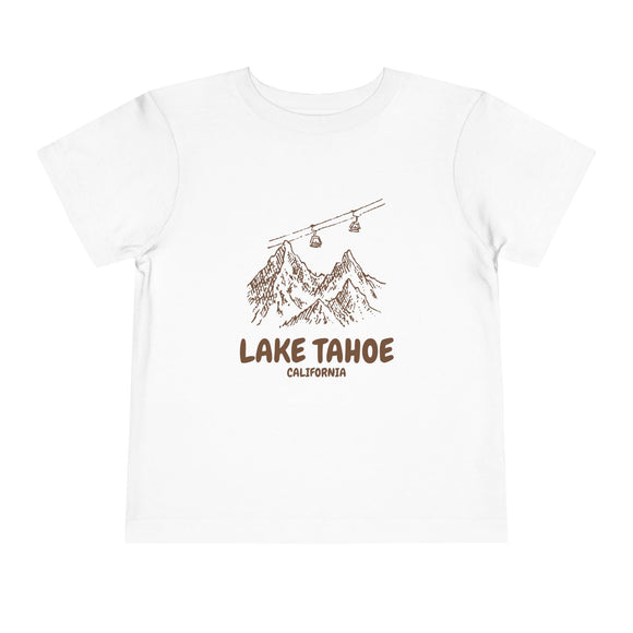 Lake Tahoe, California Toddler T-Shirt — Vintage Gondola Ski Mountain Tee