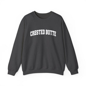 Buy dark-heather Crested Butte, Colorado Sweatshirt - Unisex Graphic Crewneck