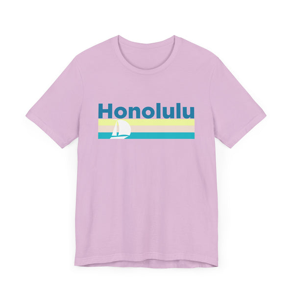 Honolulu T Shirt - Sailboat Graphic Honolulu Tee