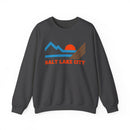 Salt Lake City, Utah Sweatshirt - Mountain Salt Lake City Crewneck Sweatshirt-4