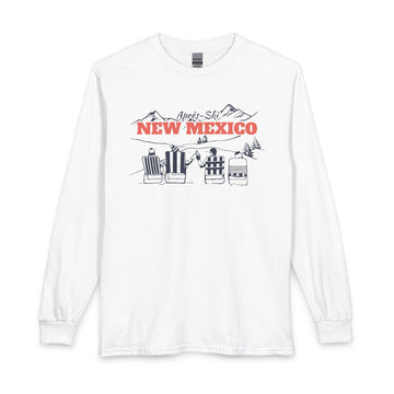 New Mexico Après-ski Long Sleeve Shirt - Mountain Retro Skiing - 0
