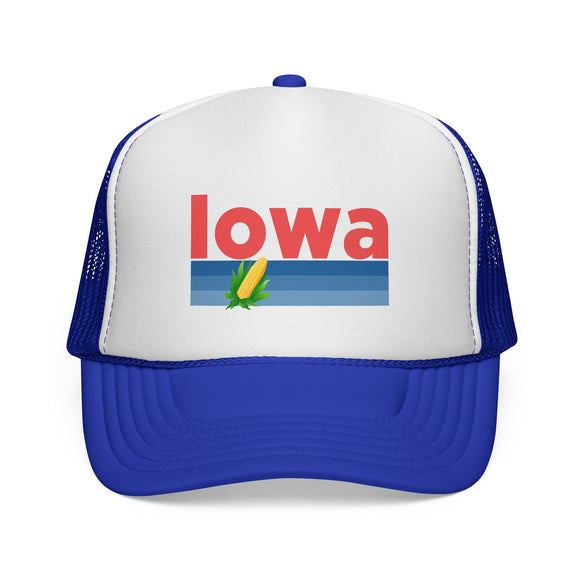 Iowa Retro Corn and Farm Trucker Hat