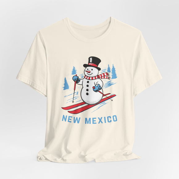 New Mexico T Shirt - Ski Snowman Graphic New Mexico Tee