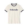 Colorado Cotton Ringer Graphic Tee - Unisex Colorado T Shirt, Vintage Style Tee, Men's/Women's Tee