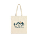 Fort Collins, Colorado Cotton Canvas Tote Bag - 15" x 16"-1