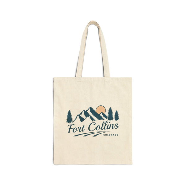 Fort Collins, Colorado Cotton Canvas Tote Bag - 15