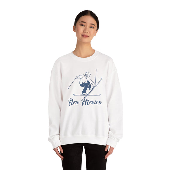 New Mexico Sweatshirt - Vintage Skiing Graphic Crewneck
