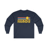 Illinois Long Sleeve Shirt - Retro Unisex Shirt