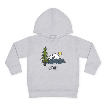 Utah Toddler Hoodie - Unisex Mountain Utah Toddler Sweatshirt - 0