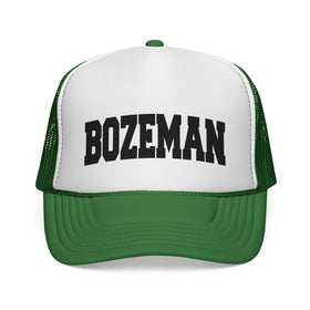 Buy green Bozeman, Montana Collegiate Style Trucker Hat