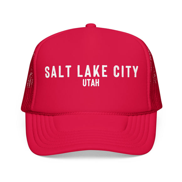 Salt Lake City, Utah Trucker Hat - Foam Salt Lake City Cap